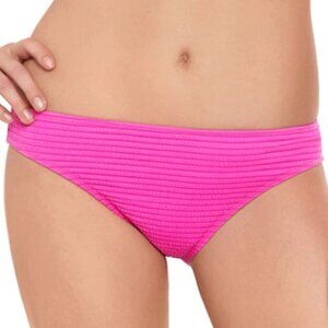 Salt and Cove Pink Textured Lined Hipster Bikini Swim Bottom Medium M